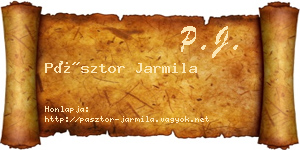 Pásztor Jarmila névjegykártya